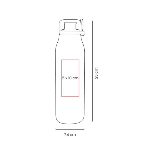 Termo Metalico Termo Daire Rosa TMPS 250 P Rosa (TMPS250P – acero inoxidable / plastico / silicon – articulo promocional)