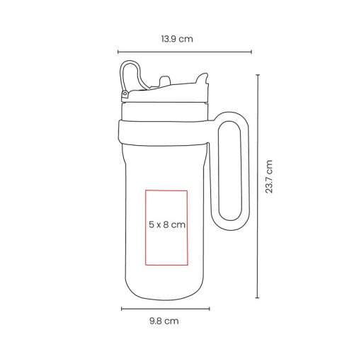 Termo Metalico Termo Rantai Azul TMPS 252 A Azul (TMPS252A – acero inoxidable / plastico – articulo promocional)