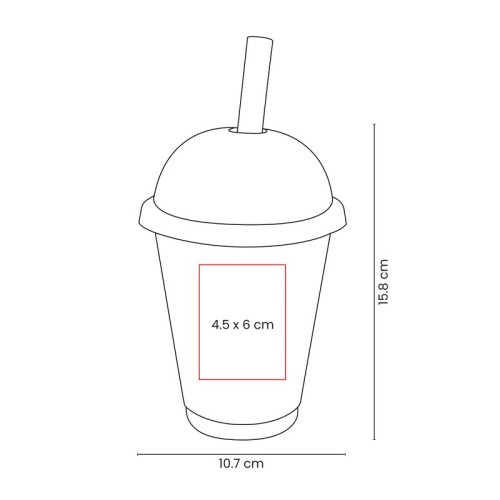 Vasos Vaso Lody Naranja Neon TMPS 255 ON Naranja Neon (TMPS255ON – plastico – articulo promocional)