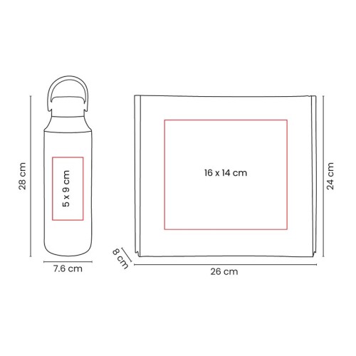 Termo Metalico Set de Termo Dacio Azul Marino TMPS 258 AM Azul Marino (TMPS258AM – acero inoxidable / plastico / carton – articulo promocional)