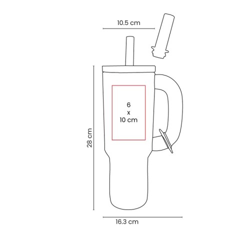 Termo Metalico Termo Giant Azul TMPS 264 A Azul (TMPS264A – acero inoxidable / plastico – articulo promocional)