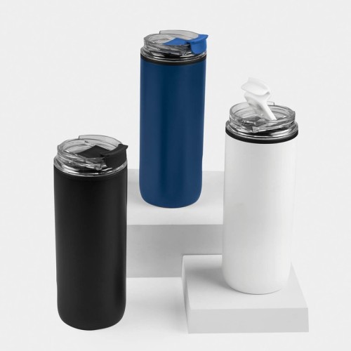 Termo Metalico Termo Yaku Blanco TMPS 268 B Blanco (TMPS268B – acero inoxidable / plastico – articulo promocional)