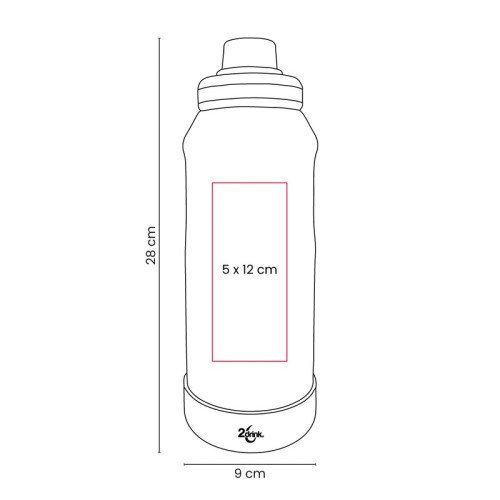 Termo Metalico Termo Ivron Azul Marino TMPS 279 AM Azul Marino (TMPS279AM – acero inoxidable / plastico / silicon – articulo promocional)