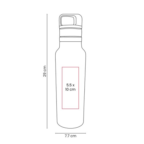 Termo Metalico Termo Gallet Oxford TMPS 282 OX Gris Oxford (TMPS282OX – acero inoxidable / plastico – articulo promocional)