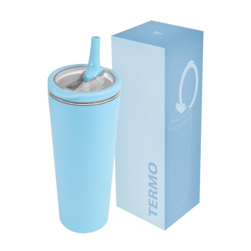 Termo Metalico Termo Bloem Azul Pastel TMPS 289 AP Azul Pastel (TMPS289AP – acero inoxidable / plastico – articulo promocional)