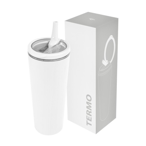 Termo Metalico Termo Bloem Blanco TMPS 289 B Blanco (TMPS289B – acero inoxidable / plastico – articulo promocional)