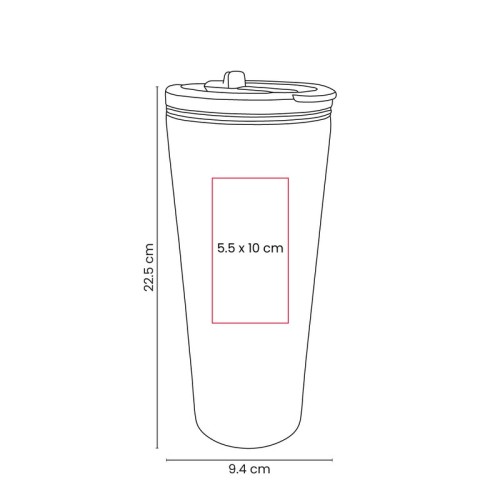 Termo Metalico Termo Bloem Blanco TMPS 289 B Blanco (TMPS289B – acero inoxidable / plastico – articulo promocional)