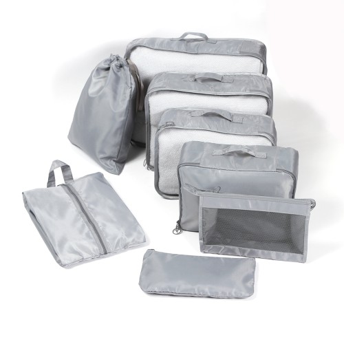 Articulo Viaje Set de Bolsos Organizadores. TX-122G Gris (TX122G – articulo promocional)