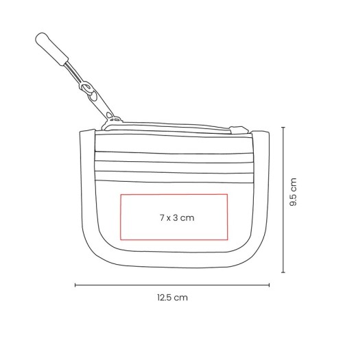 Porta Documentos Monedero Dirham Azul W 654 A Azul (W654A – poliester – articulo promocional)