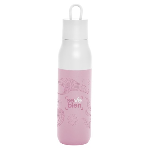 Botella Termica Rolling (T812 BLANCO + ROSA) – Articulo Promocional