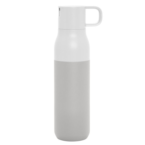Botella Termica con Dos Tapas Rolling Top (T813 BLANCO + GRIS) – Articulo Promocional